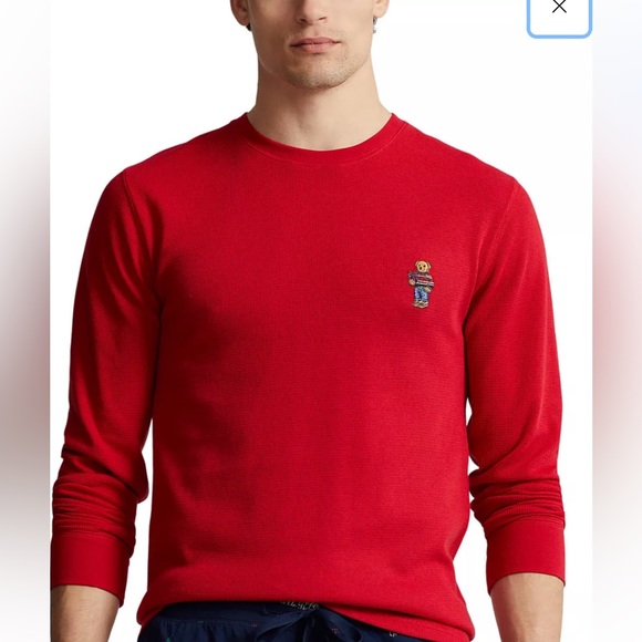 Ralph Lauren POLO RALPH LAUREN SLEEPWEAR Thermal Long T-Shirt, Men's Size L cotton navy blue type Vintage Second Hand main image 1